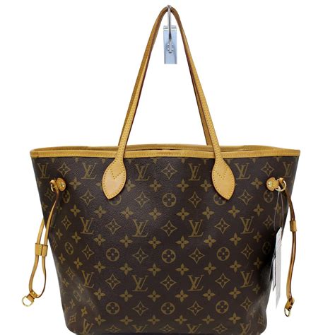 louis vuitton neverfull mm monogram tote bag brown|louis vuitton neverfull monogram tote.